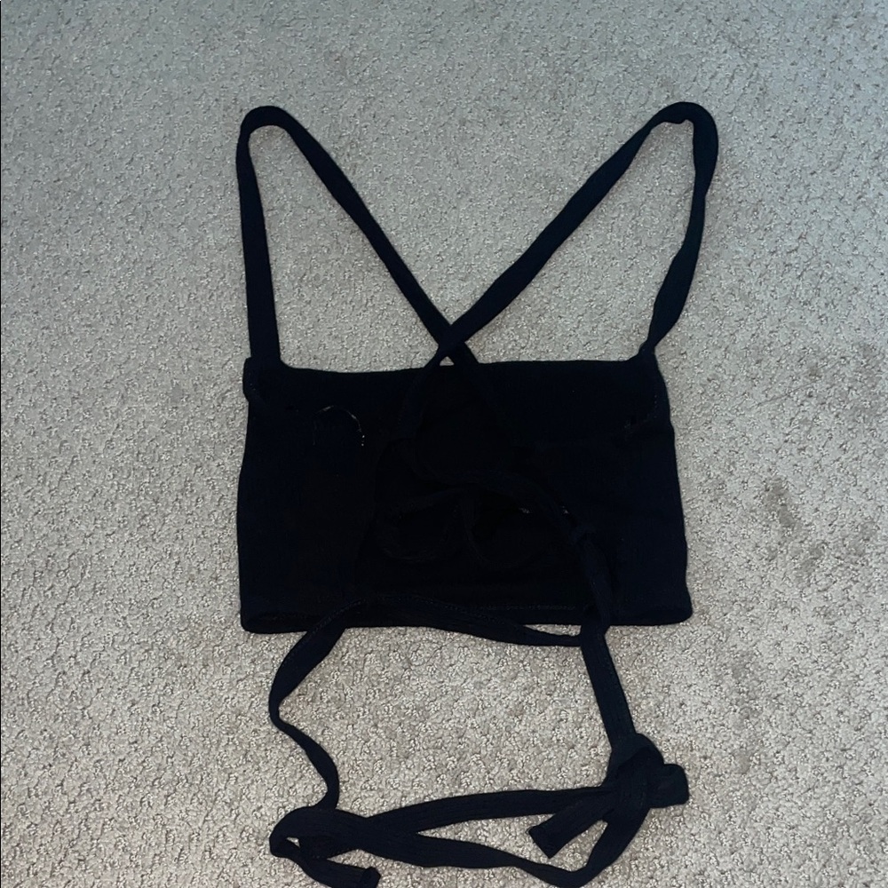 Garage Black Crop Top